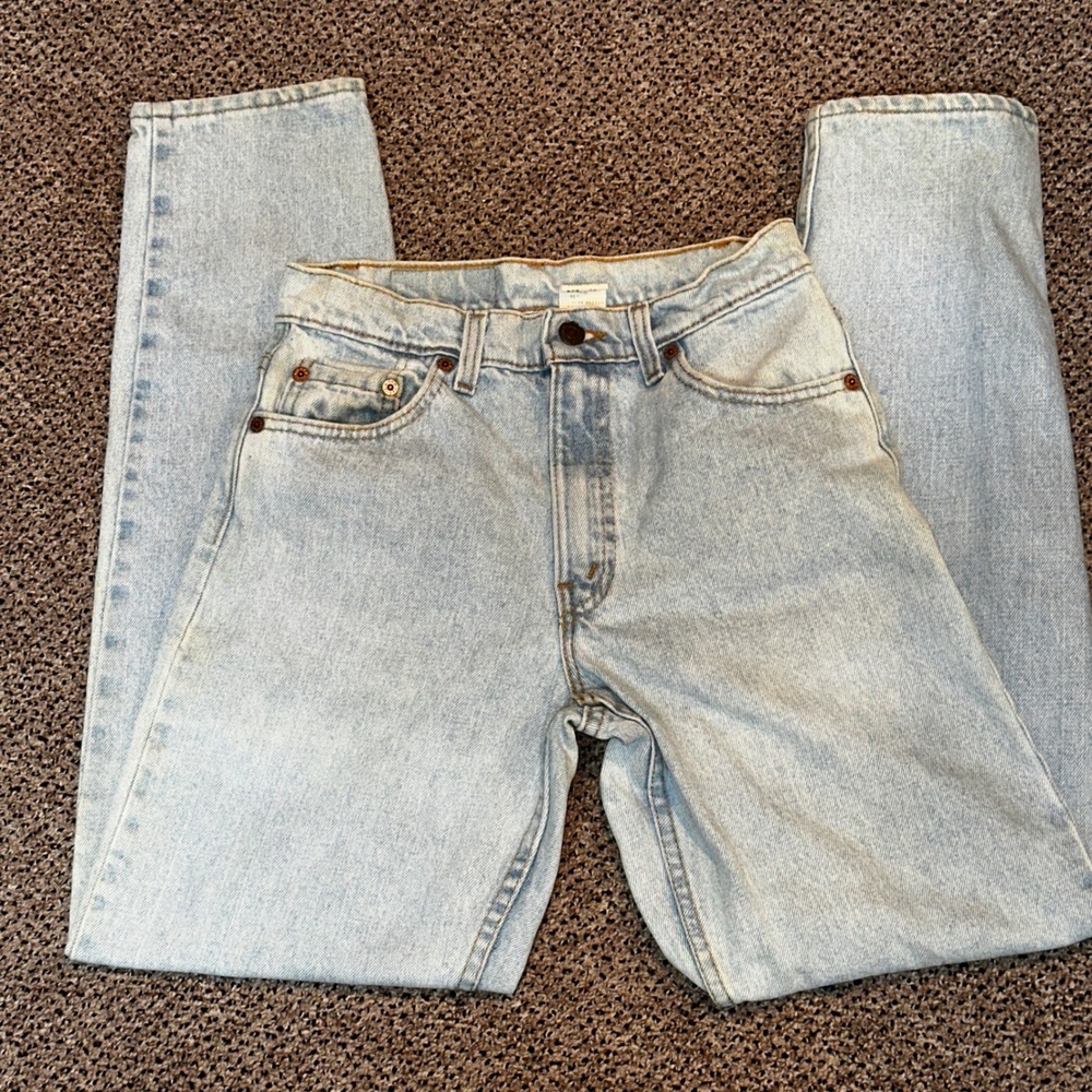 Vintage Levis 550 Relaxed Fit‎ Tapered Leg Light Wash Jeans W29 L32 Mens Denim